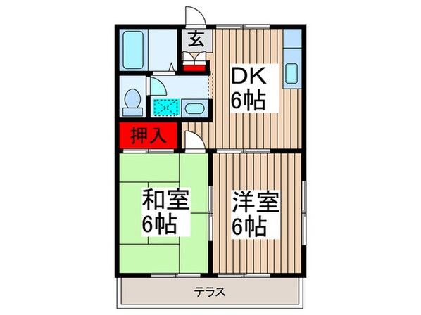 グランデュール高野の物件間取画像